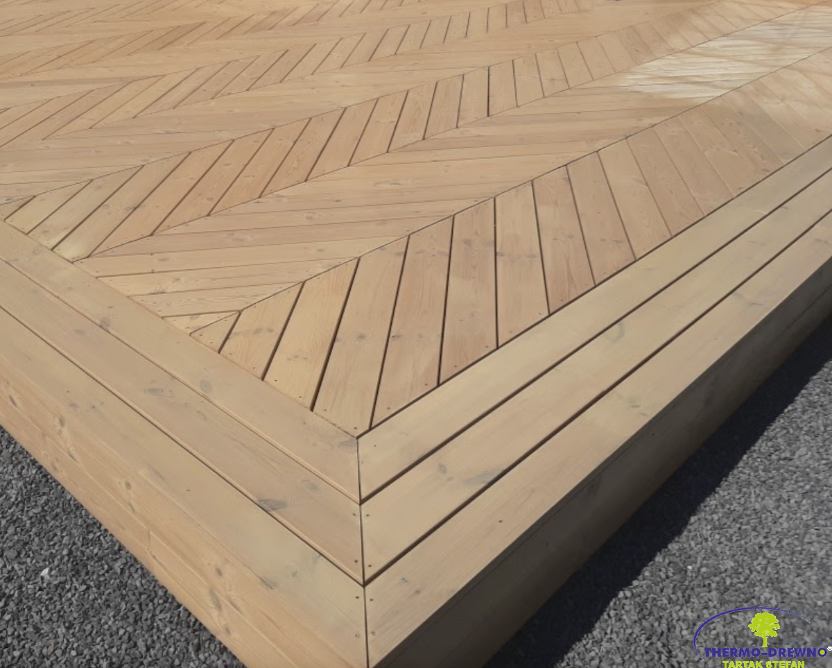 Terrace board with Pine thermo